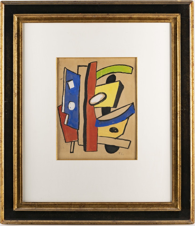 Abstract composition by Fernand Leger