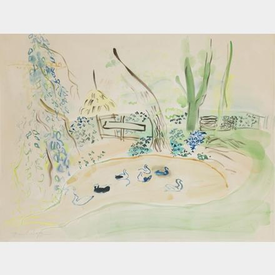 "The duck pond at the Terssac mill" by Raoul Dufy
