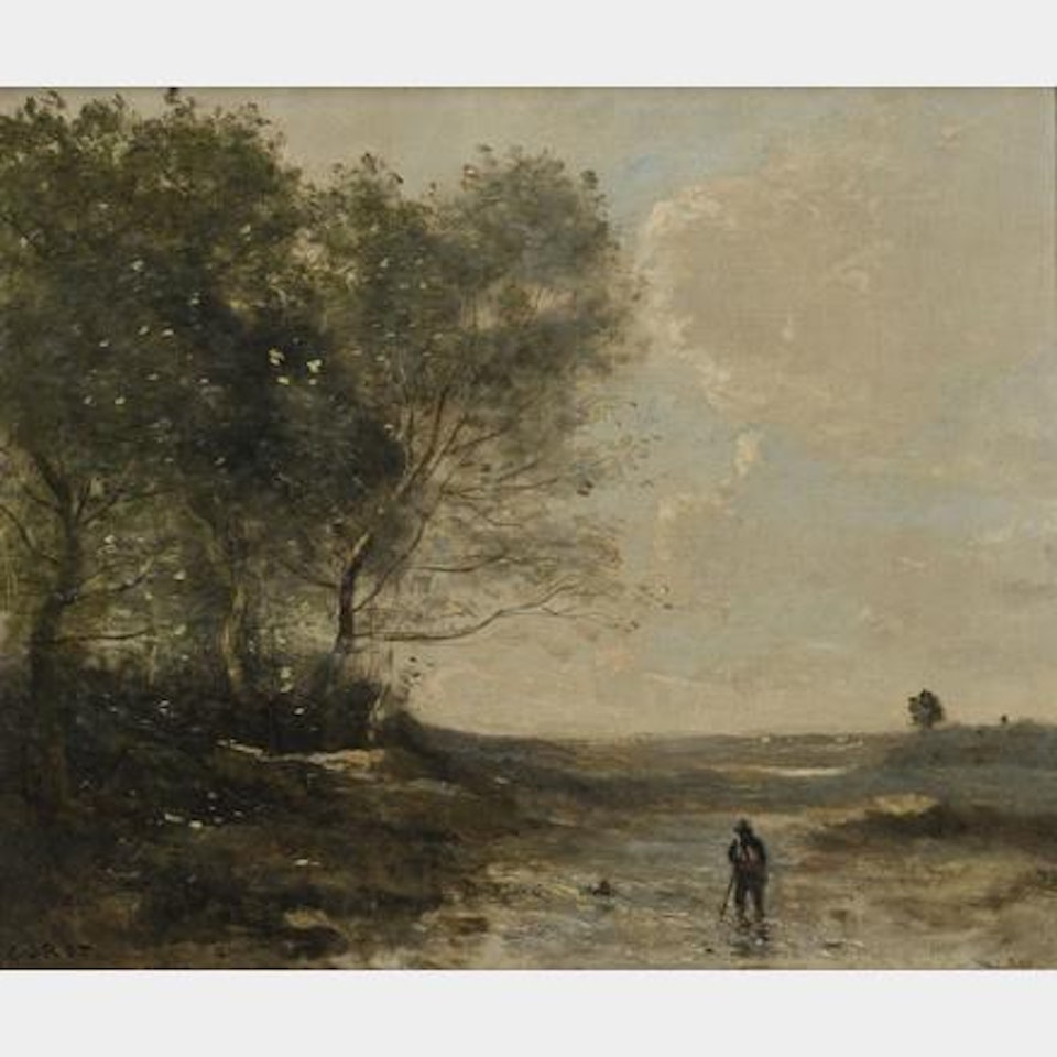 “The passage of the ford” by Jean Baptiste Camille Corot