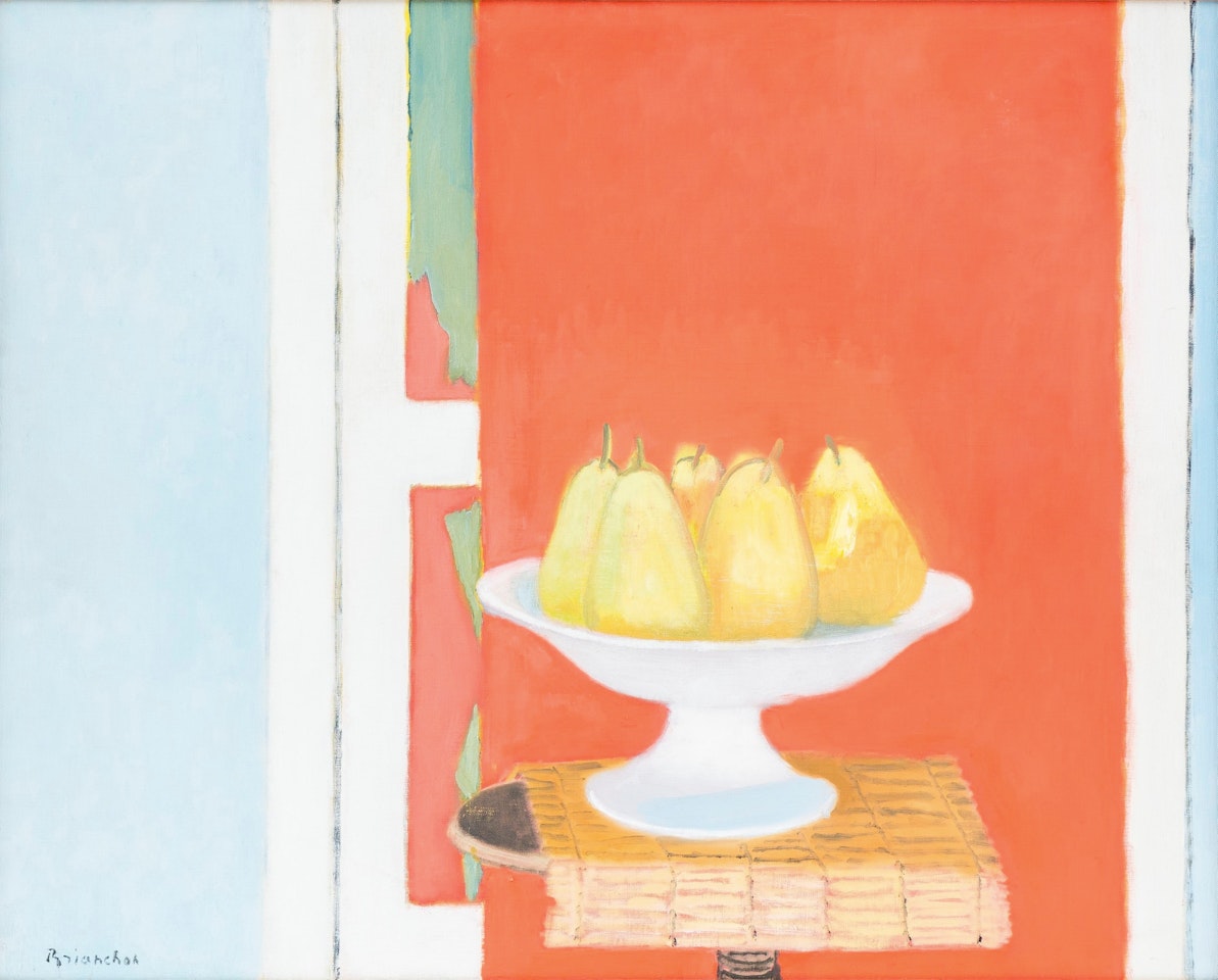 Still life with pears by Maurice Brianchon