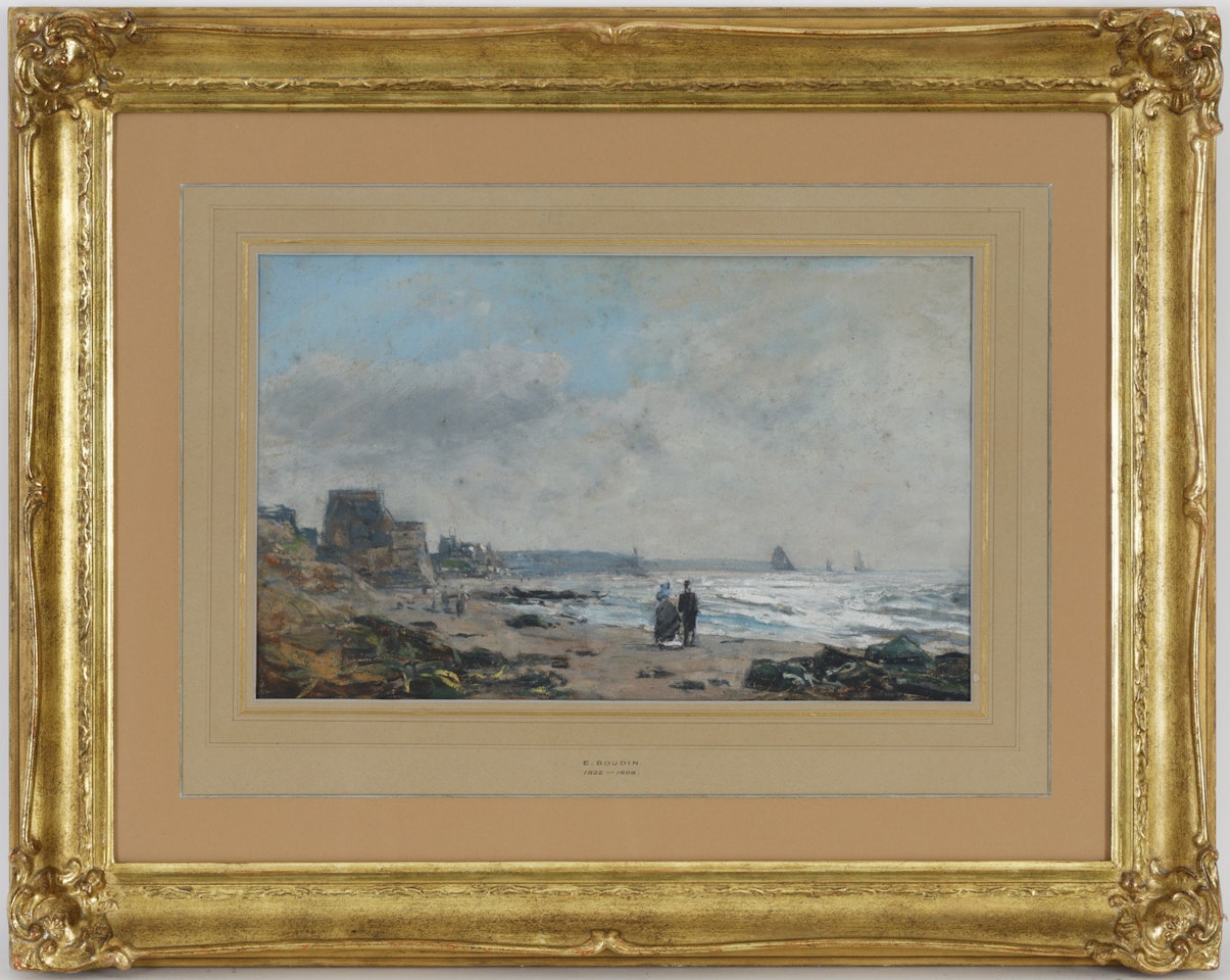 A Norman shore by Eugène Boudin