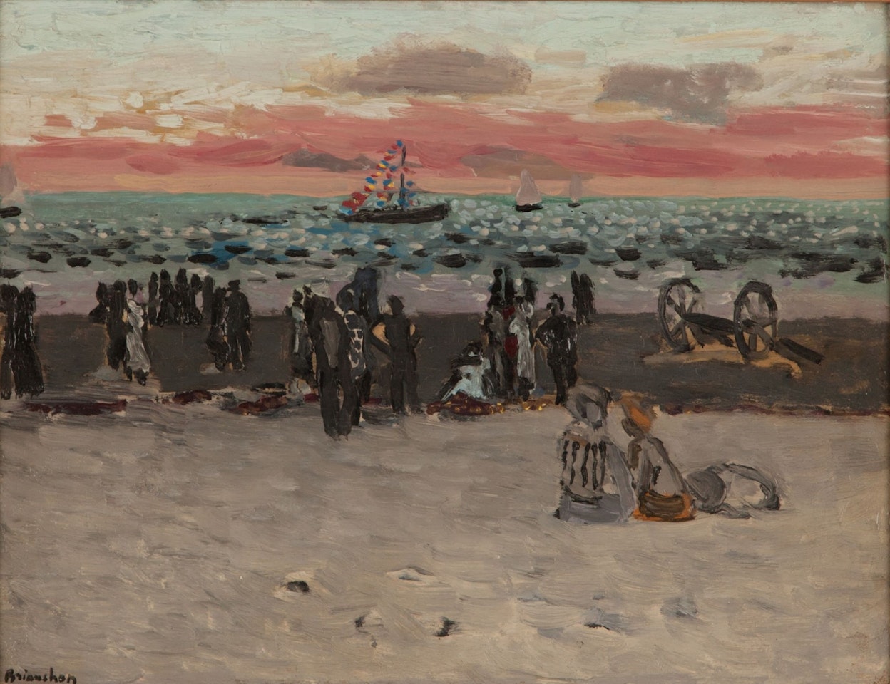 The beach by Maurice Brianchon