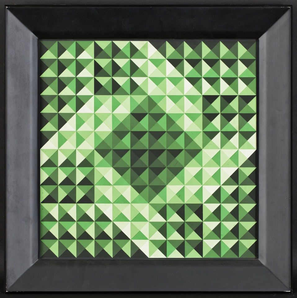 Square/diamond structure V by Jean-Pierre Yvaral