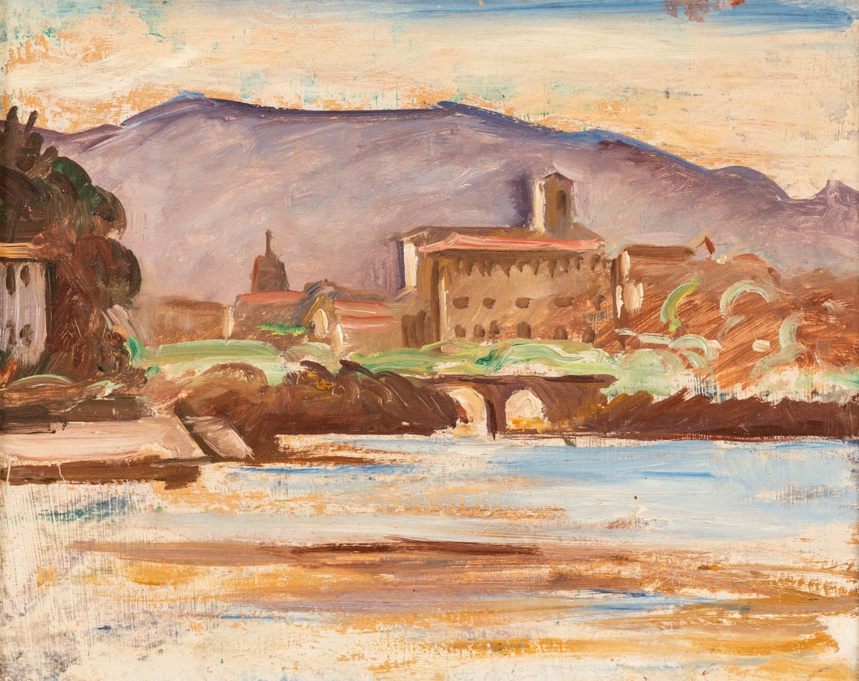 The river at the exit of the village by Othon Friesz