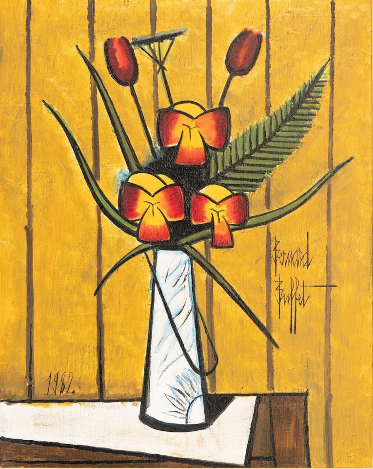 "Bouquet of tulips" by Bernard Buffet