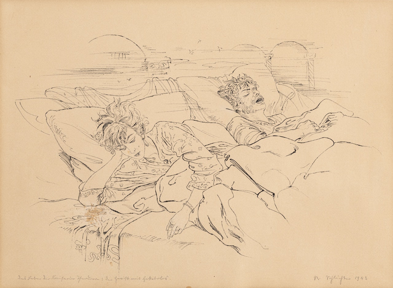 The night after the argument by Rudolf Schlichter