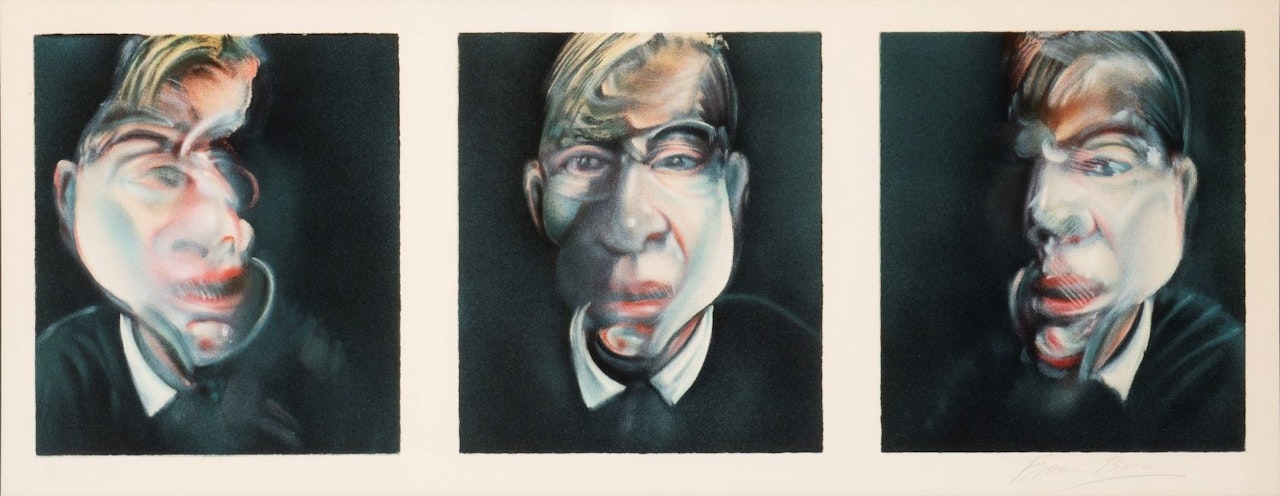 “Three studies for a self-portrait” by Francis Bacon