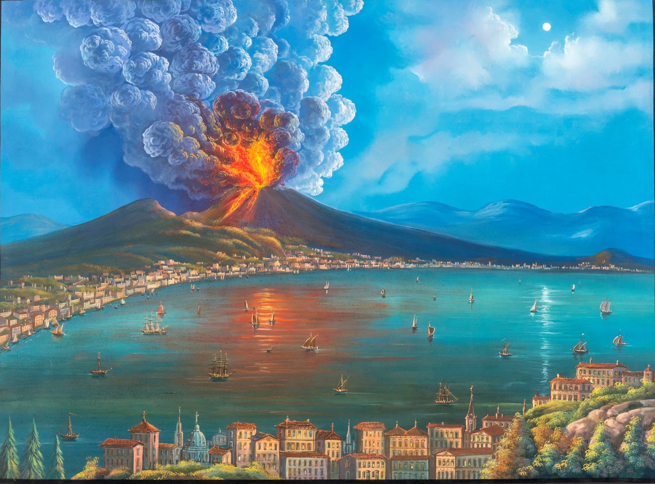 Eruption of Vesuvius by Neapolitan School