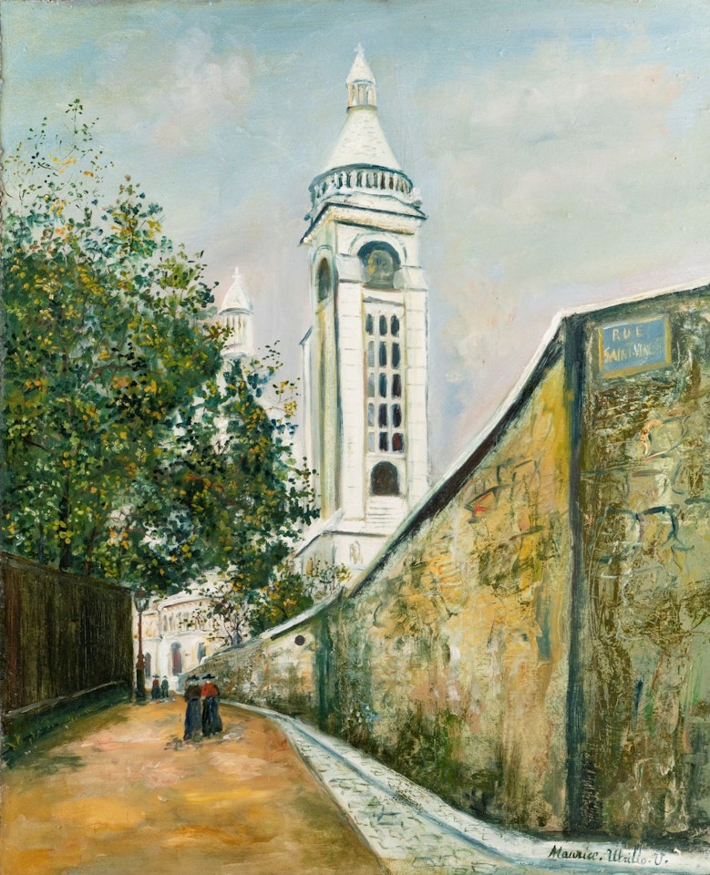 "Rue de la Bonne" by Maurice Utrillo