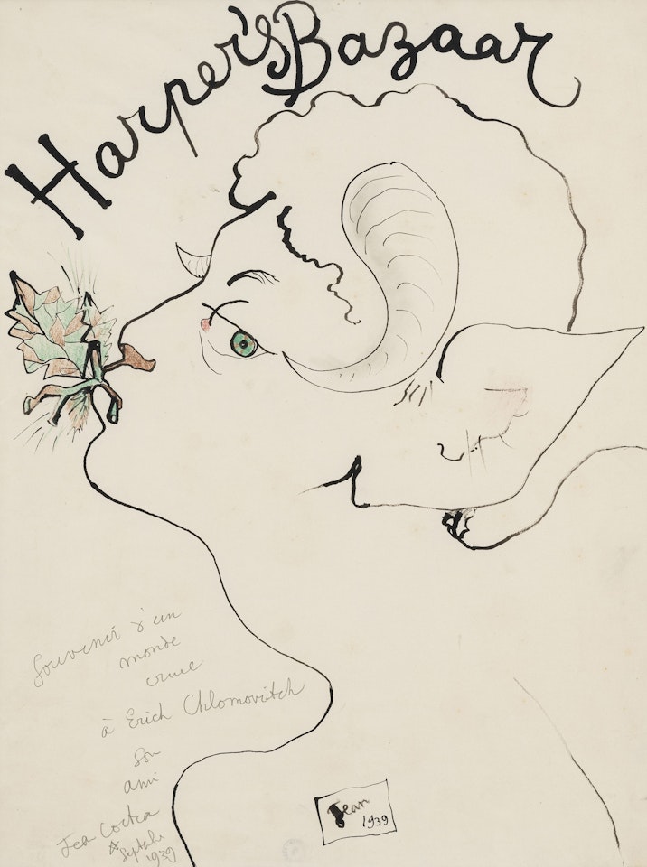 " Harper"s Bazaar" by Jean Cocteau