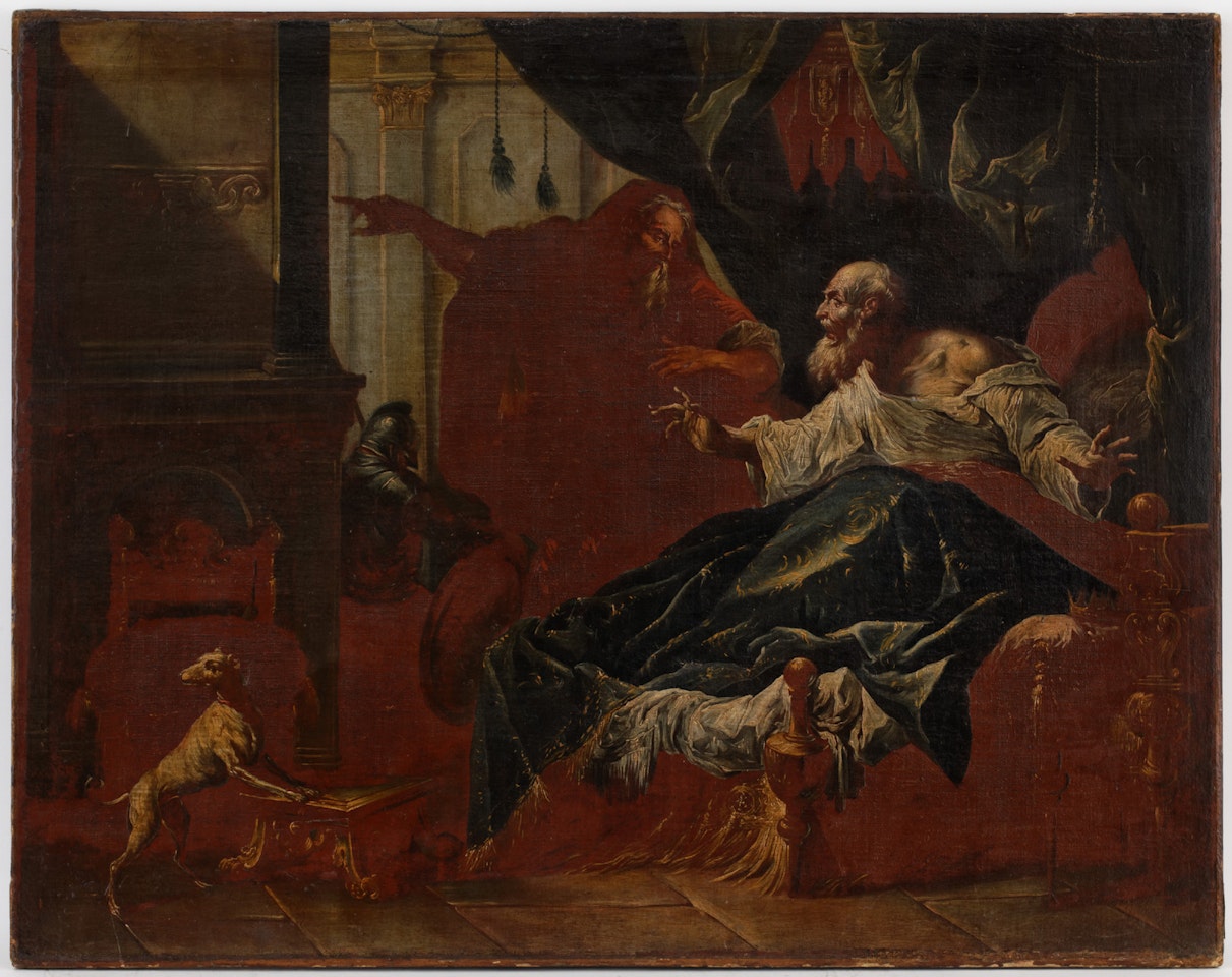 Moses and Aaron before the Pharaoh and Solomon"s dream by Gaspare Diziani
