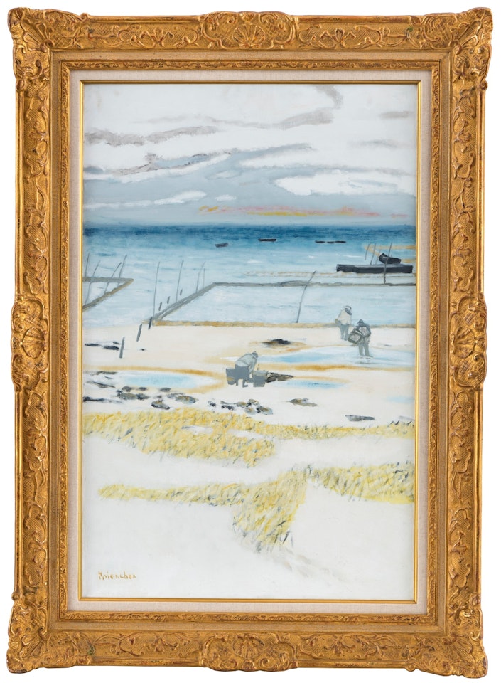 The oyster park, Normandy by Maurice Brianchon