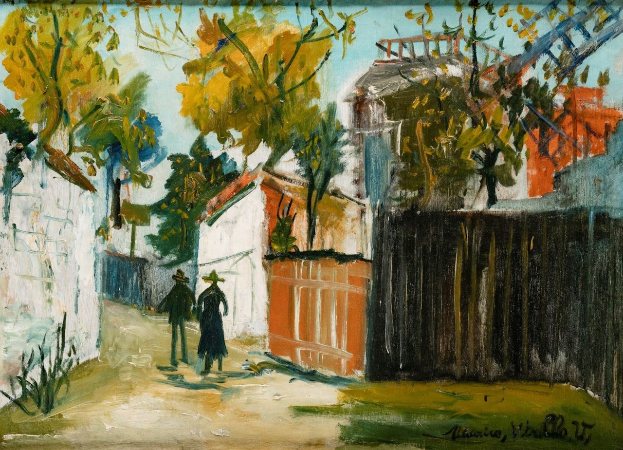 "Le Moulin de la Galette in Montmartre" by Maurice Utrillo
