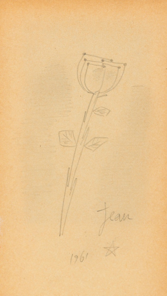Face and Rose by Jean Cocteau