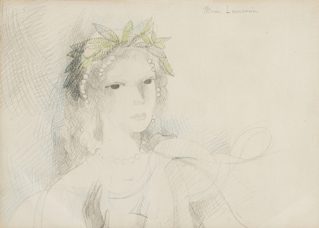Portrait of a woman by Marie Laurencin