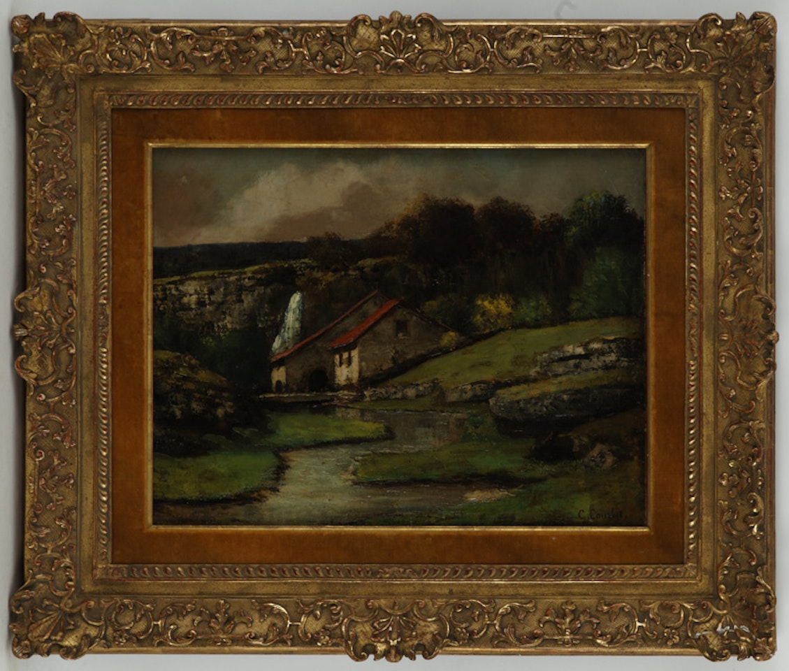 Jura landscape by Gustave Courbet