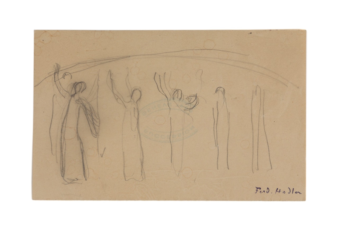 Studies for “Looking into infinity” by Ferdinand Hodler