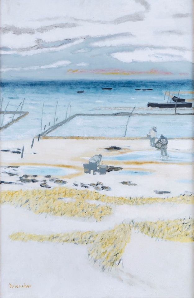 The oyster park, Normandy by Maurice Brianchon