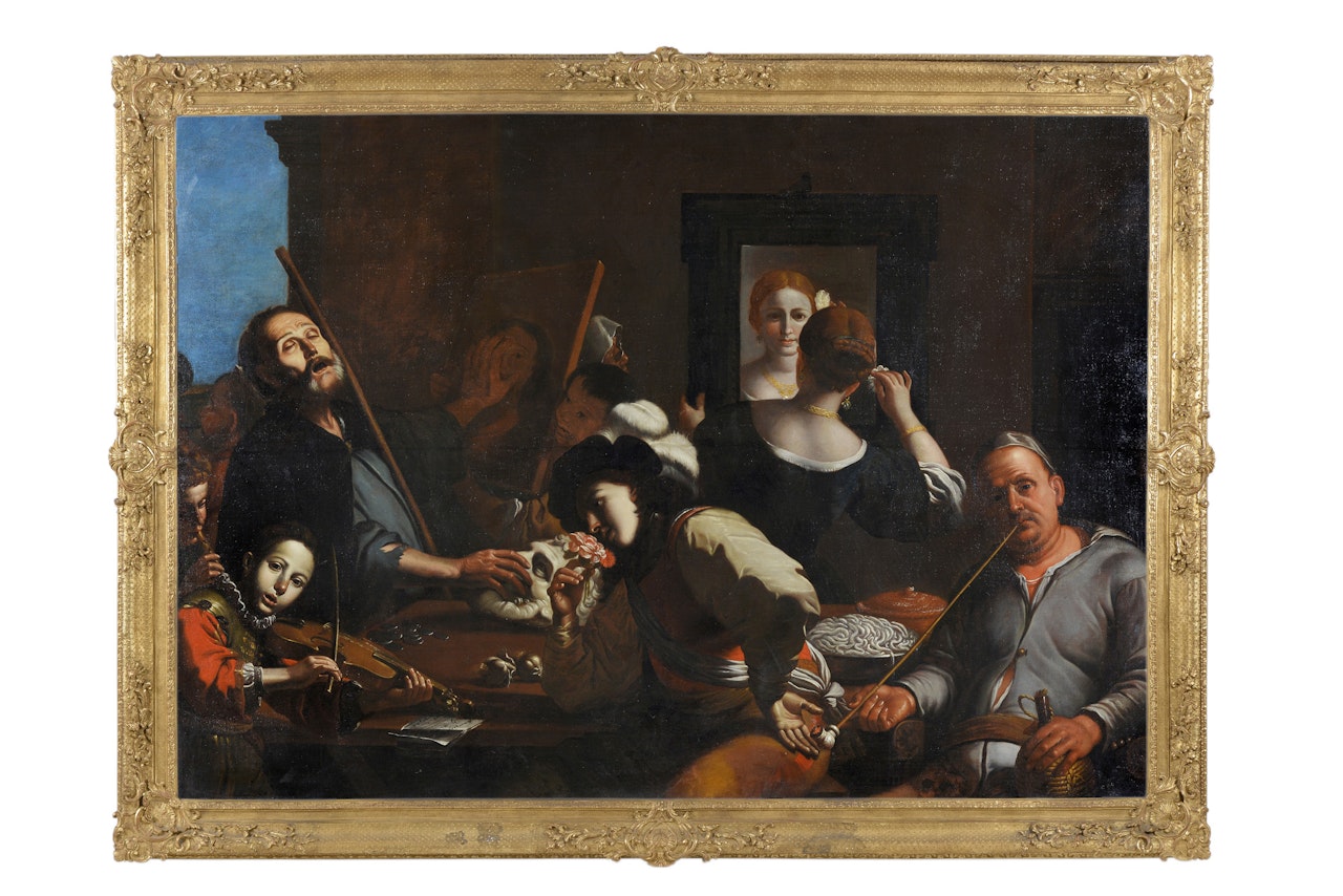 Allegory of the five senses by Mattia Preti