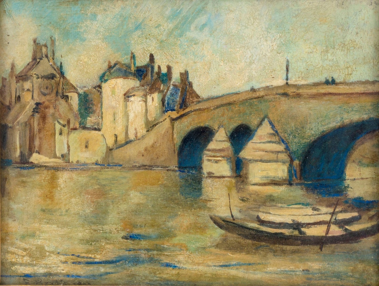 Landscape, the Villeneuve-sur-Yonne bridge by Francis Picabia