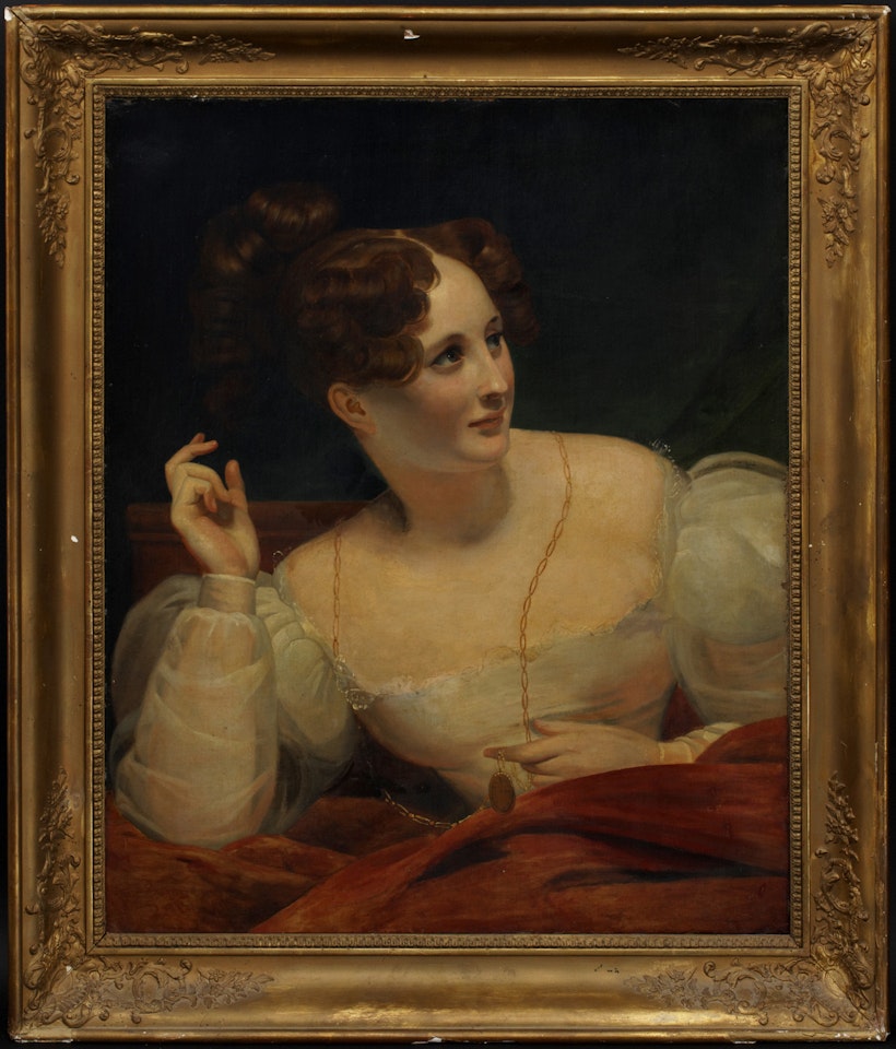 Waiting, Portrait of Harriet Smithson (1800-1854) by Claude Marie Dubufe