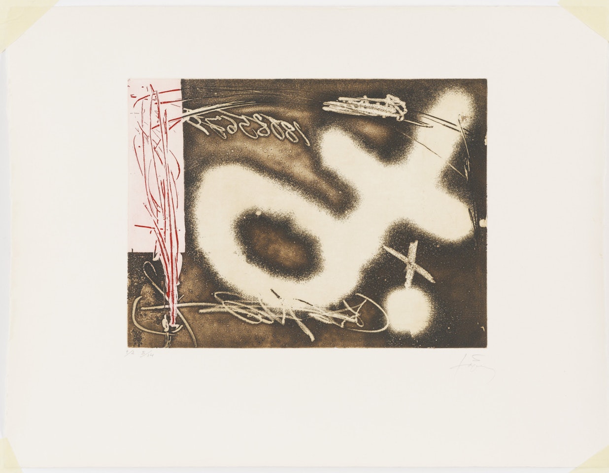 Composition by Antoni Tapies