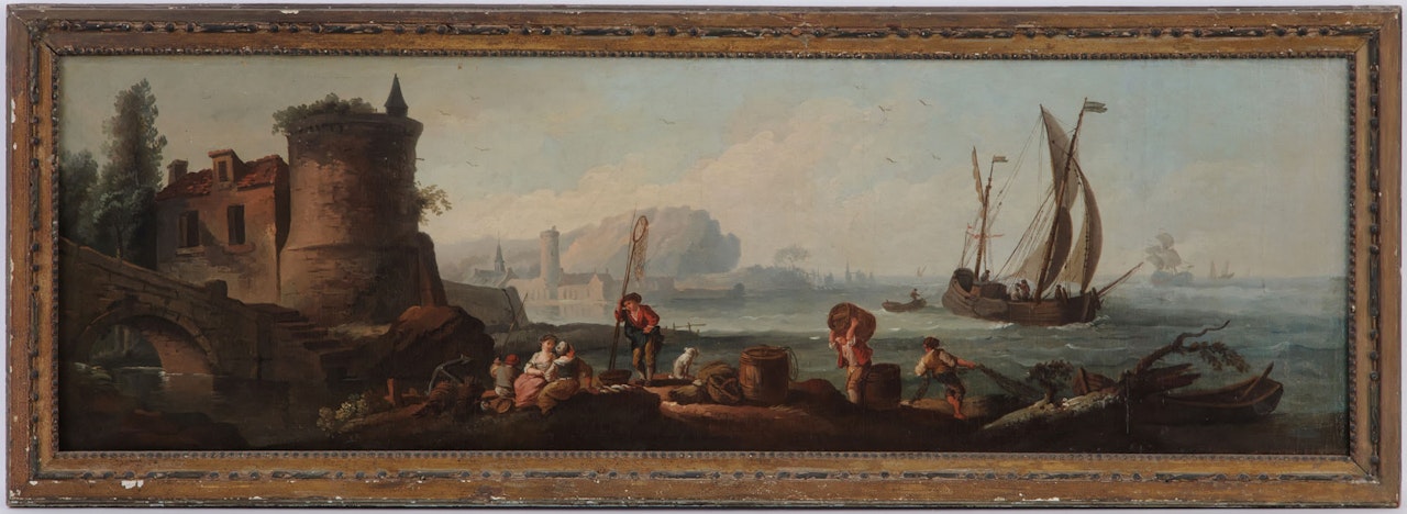 Going fishing by Claude Joseph Vernet