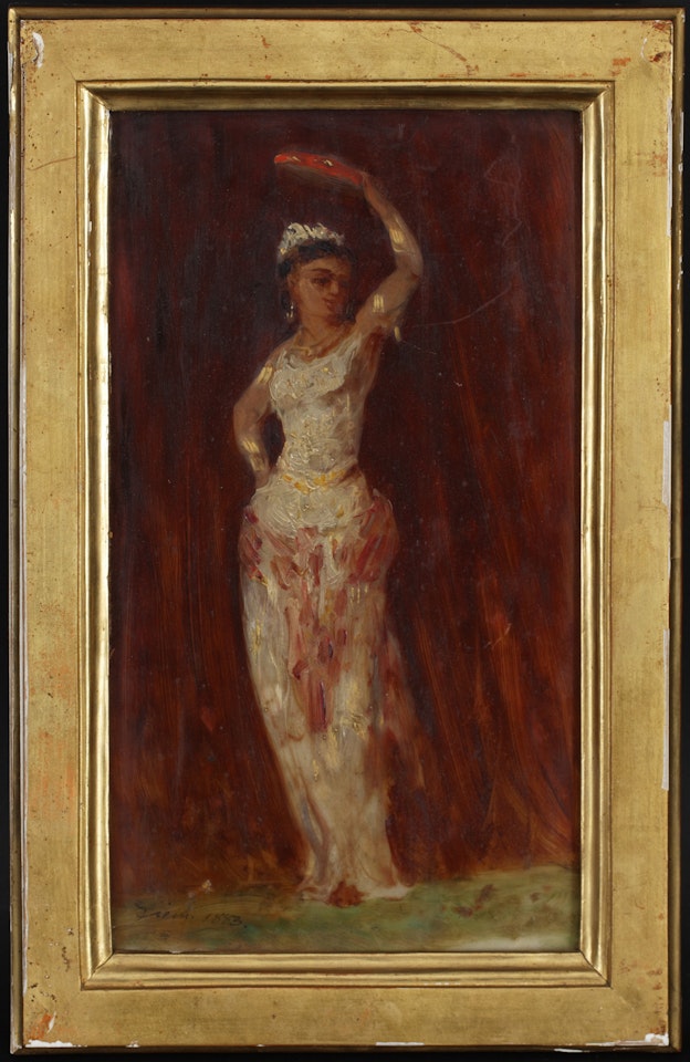 Oriental dancer by Félix Ziem