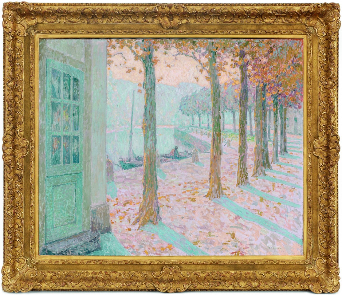 The Trees of the Bank, Quimperlé by Henri Le Sidaner