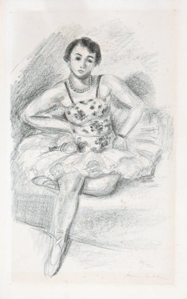 Seated dancer (plate from the suite of Ten Dancers) by Henri Matisse