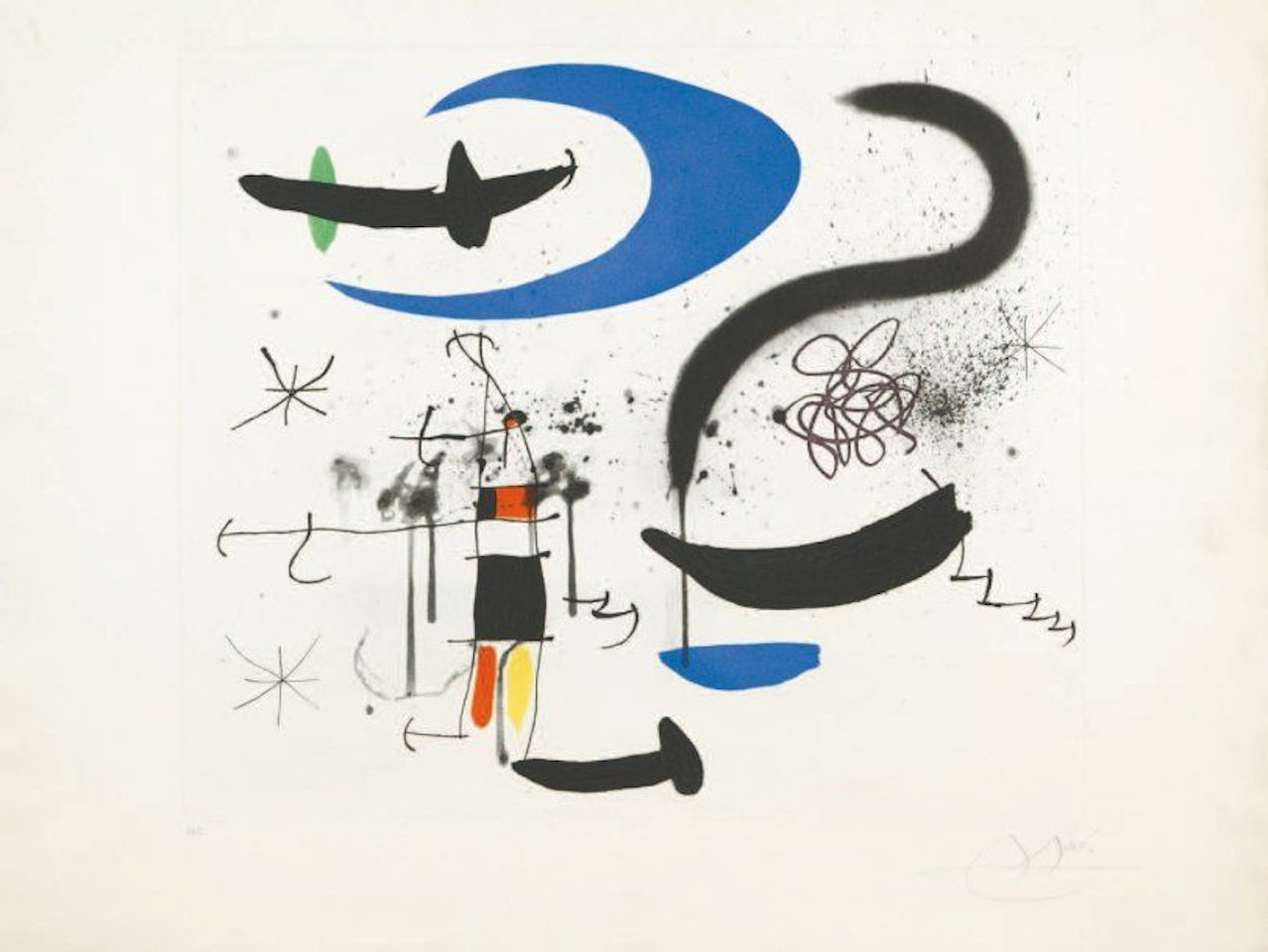 STAIRS OF NIGHT by Joan Miró