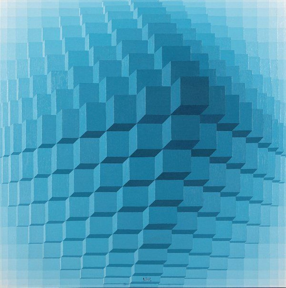 "EMERALD CUBIC STRUCTURE" by Jean-Pierre Yvaral