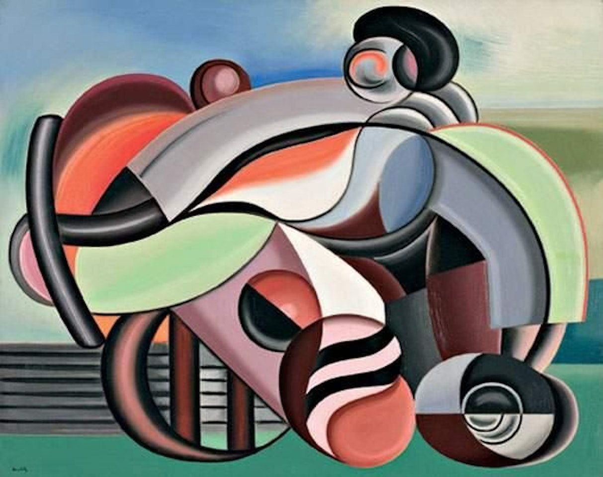 “RUGBY PLAYERS” by Auguste Herbin