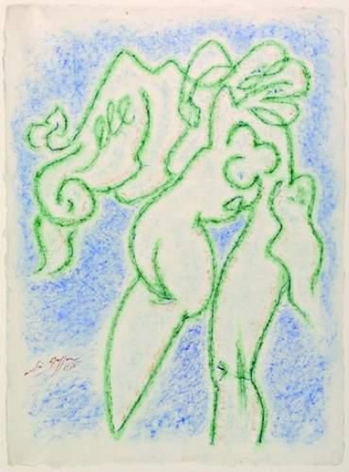 “METAMORPHOSE IN BLUE AND GREEN” by André Masson