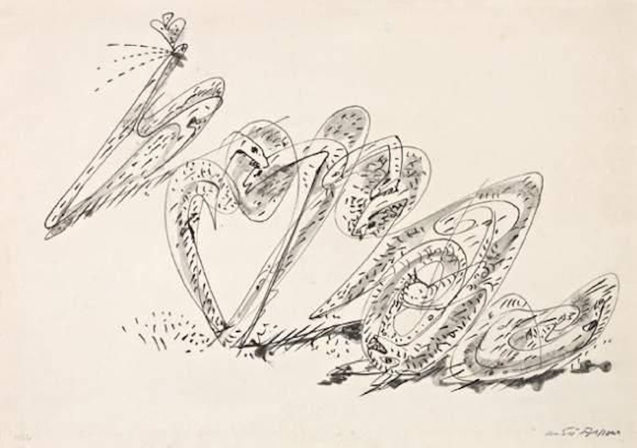 “SEA SNAKE FIGHT” by André Masson