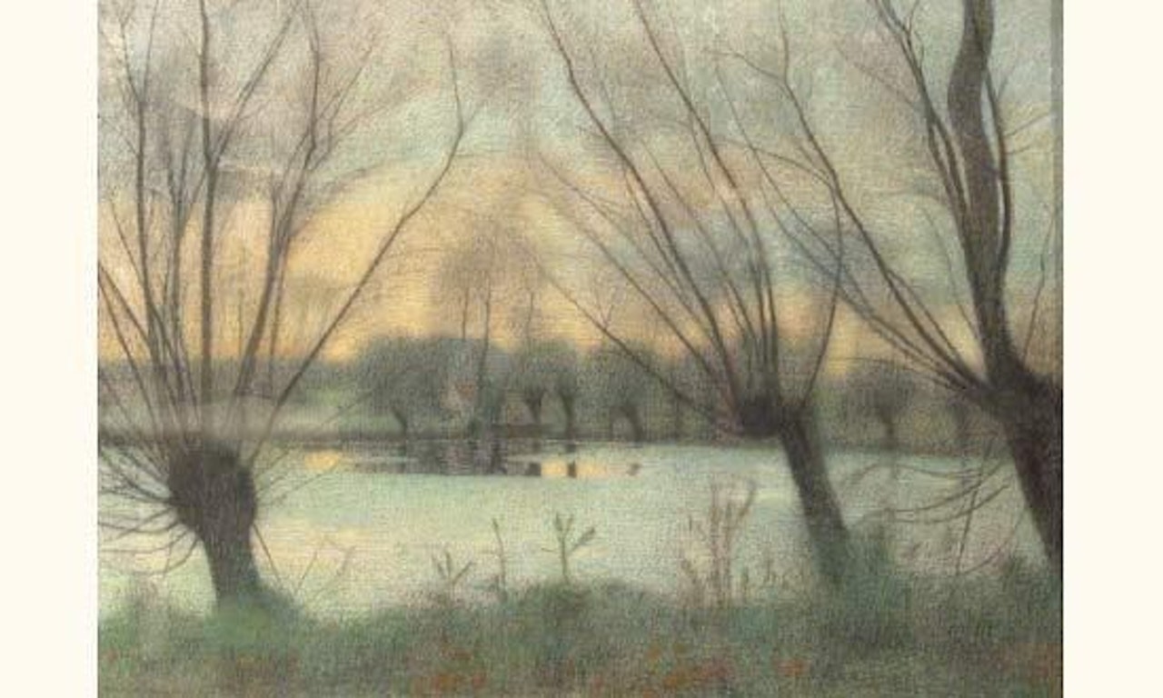 RIVER LANDSCAPE by French School