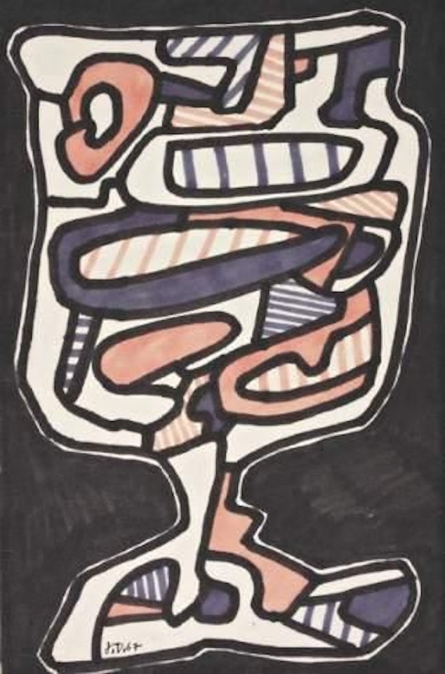 “GLASS OF WATER” by Jean Dubuffet