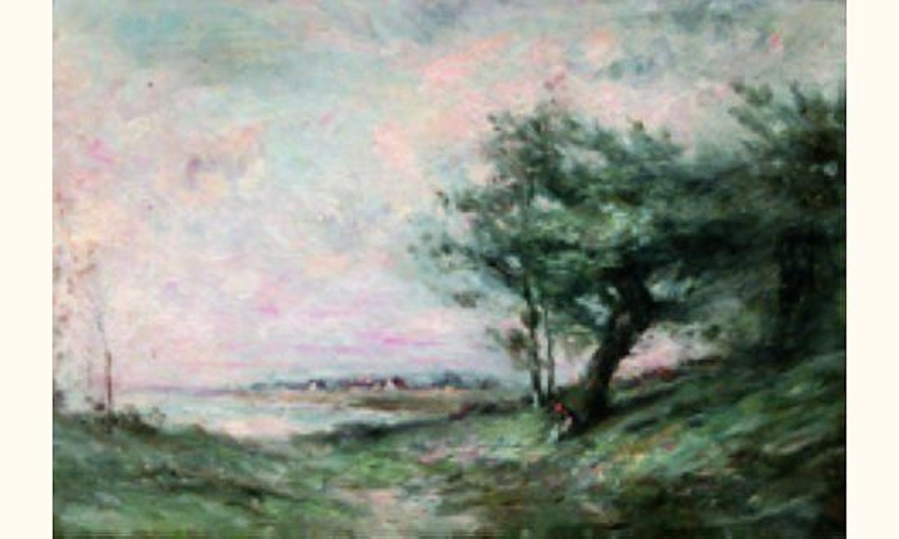 “Reverie under the shade” by French School