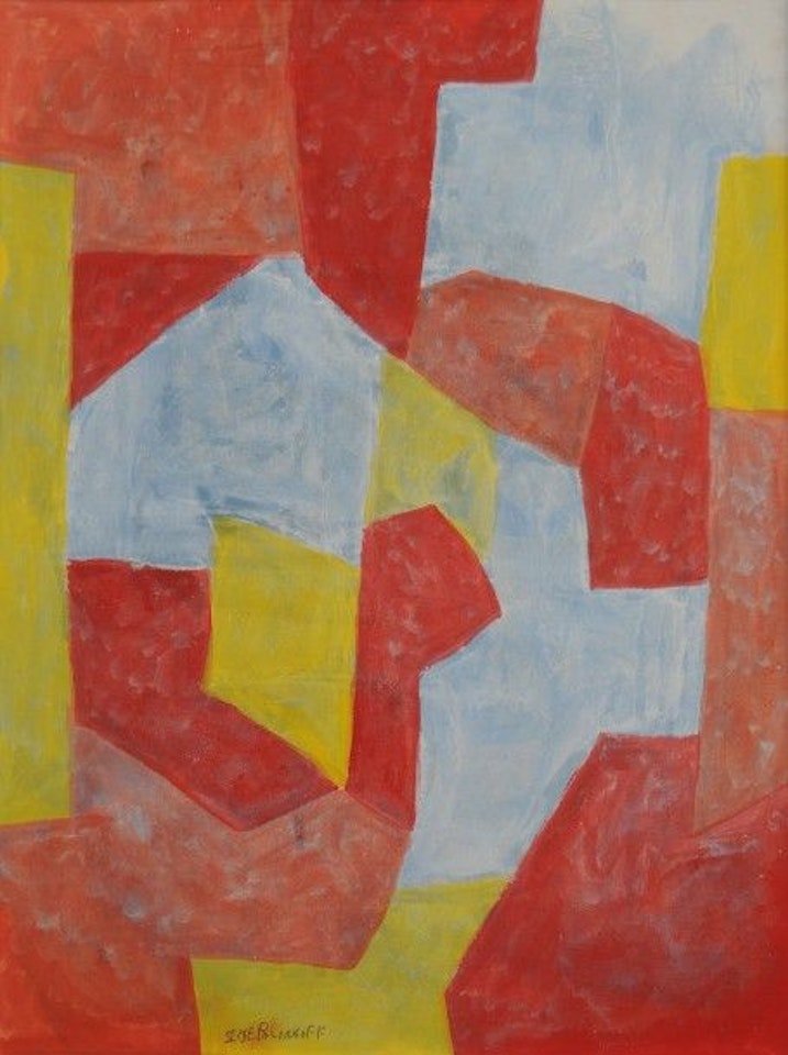 Red blue yellow by Serge Poliakoff