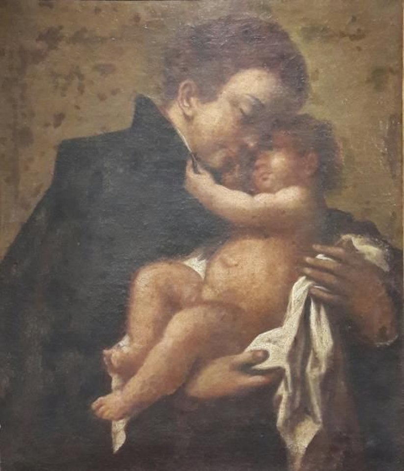 Religious to the child by Italian School