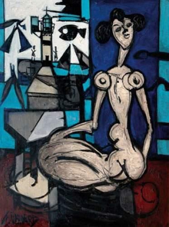 The model near the lighthouse by Claude Venard