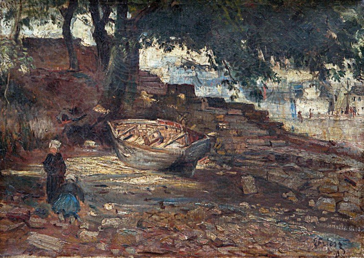 Small port in Brittany by Othon Friesz