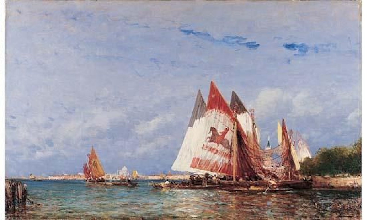 View of Venice from the lagoon by Félix Ziem