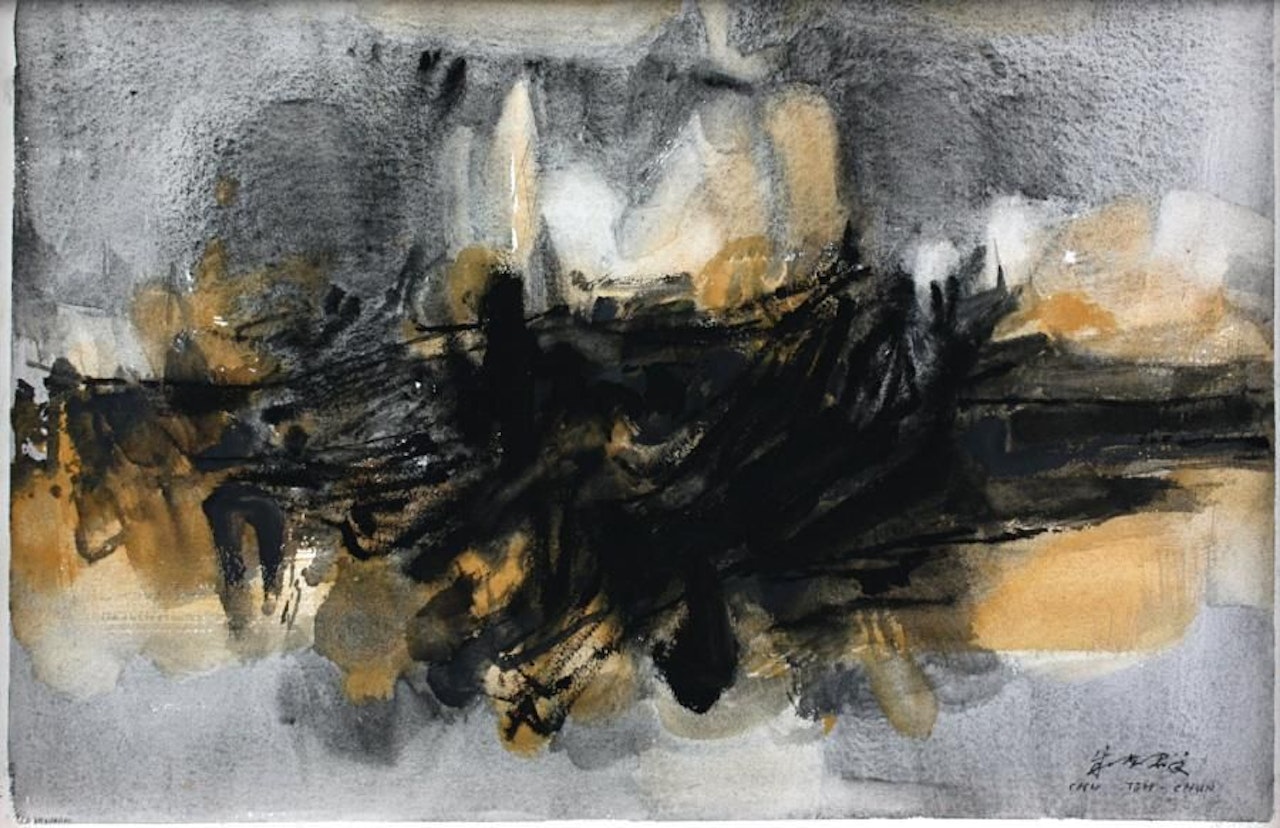 COMPOSITION, n° 106 by Chu Teh-Chun
