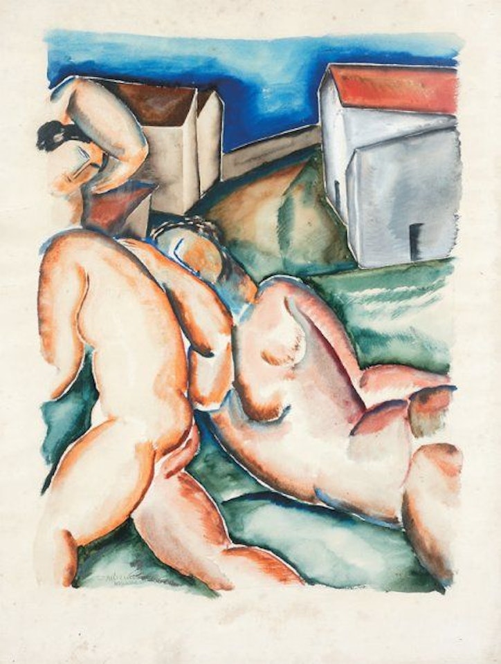 “NUDE IN A LANDSCAPE” by Ossip Zadkine