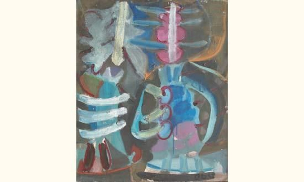 Composition with 2 characters by Olivier Debre