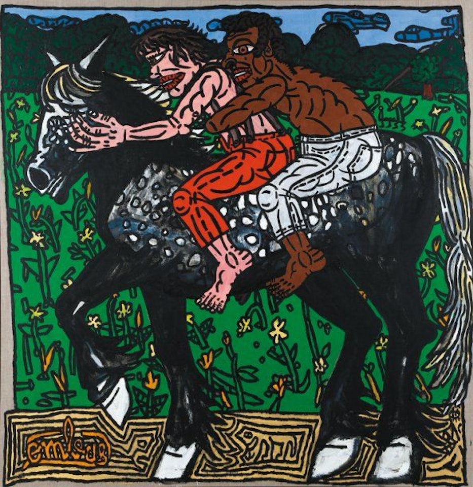 “DUO SUR PERCHERON” by Robert Combas