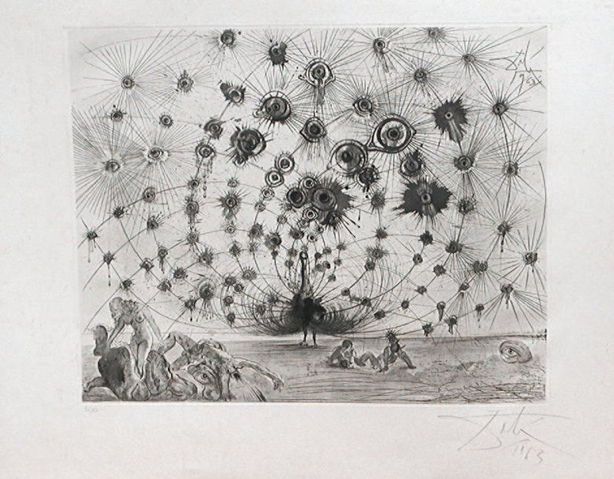 The Peacock by Salvador Dali