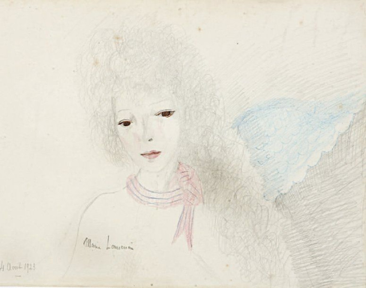 "THE ANGEL WITH THE RIBBON" by Marie Laurencin