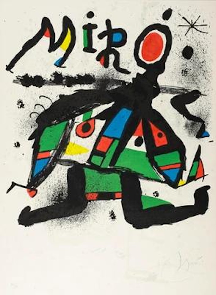 Ohne Titel (Titelbild der Ausstellung "Miró" der Galerie Maeght in Paris) by Joan Miró